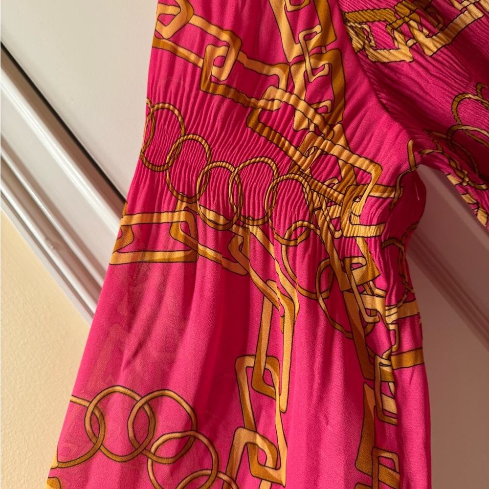 Multicolor Boho Women’s Loose Fit Smocked Shirt Size Medium - Picture 3 of 10